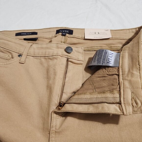 NYDJ Women’s Sheri Slim Crossroads Jeans  Premium Denim Size 14p (CJ5) - Picture 4 of 13